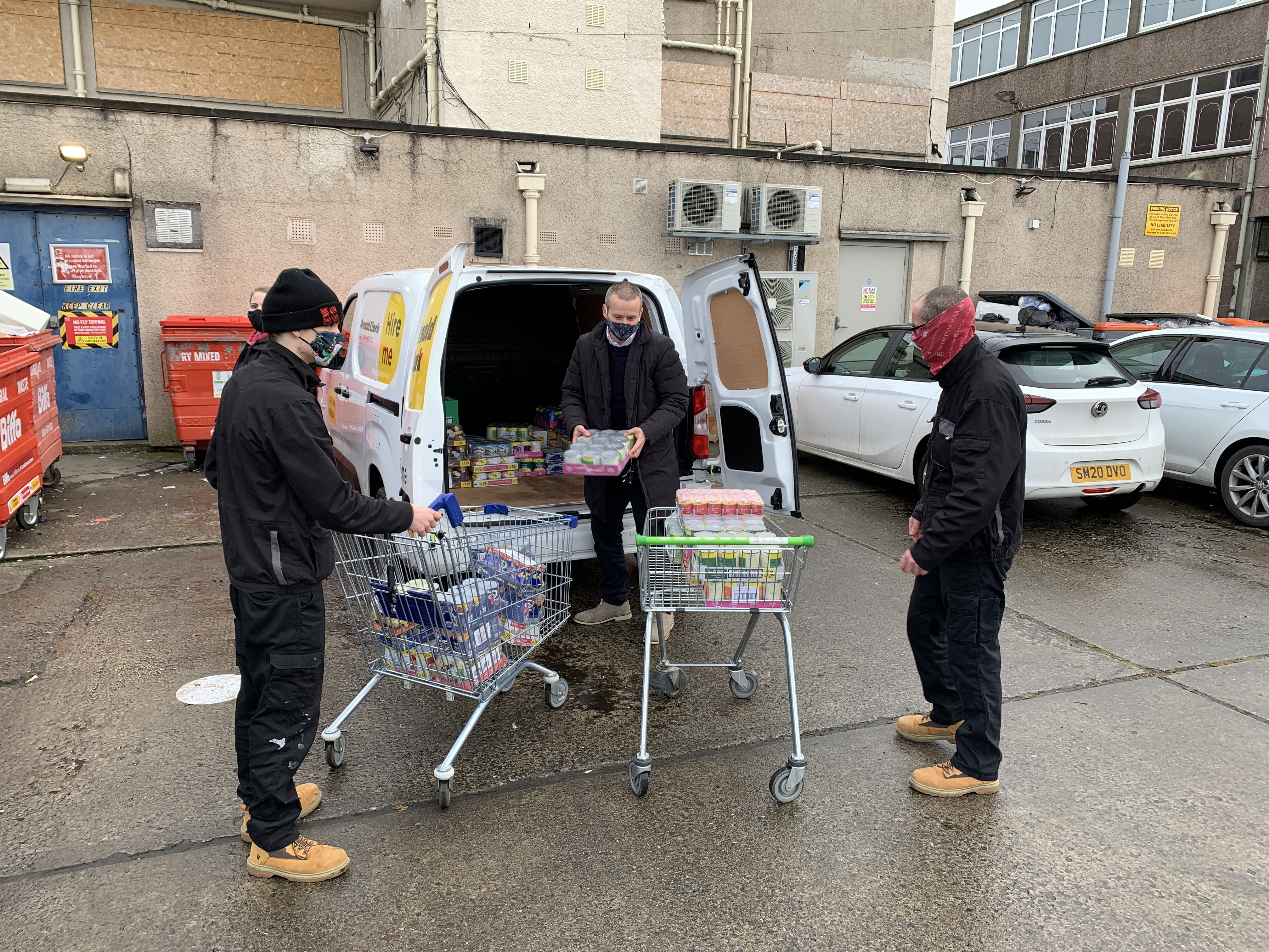 Food donation to Grangemouth food bank 